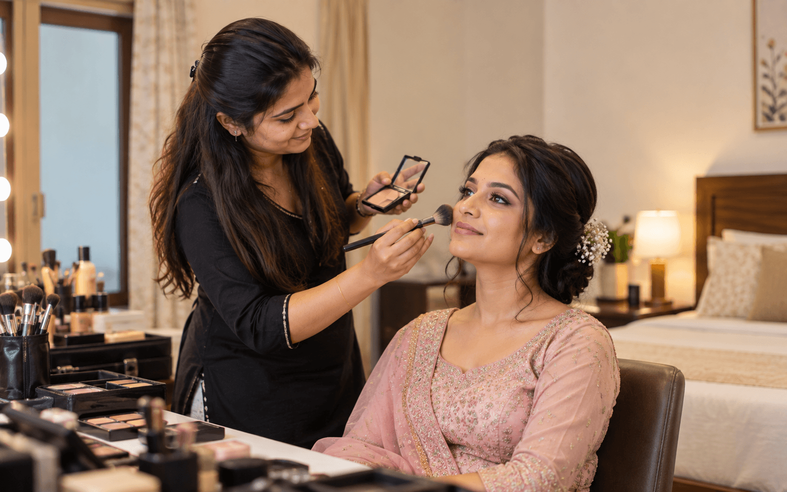 Makeup Application, Bridal Makeup, and Makeup Consultation & Lesson