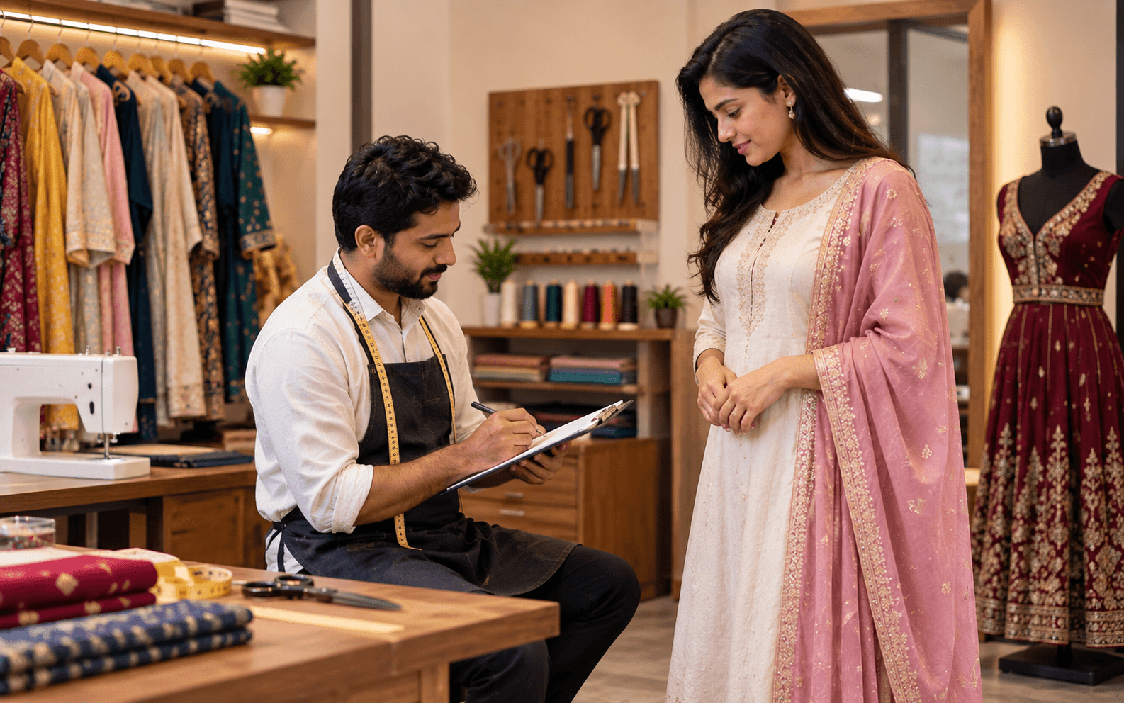 Blouse Stitching, Women’s Custom Tailoring, and Custom Suit & Menswear
