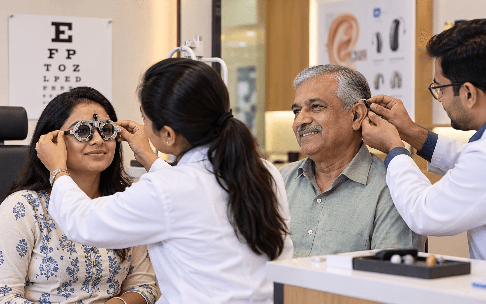 Services such as Audiology and Optometry make it easier