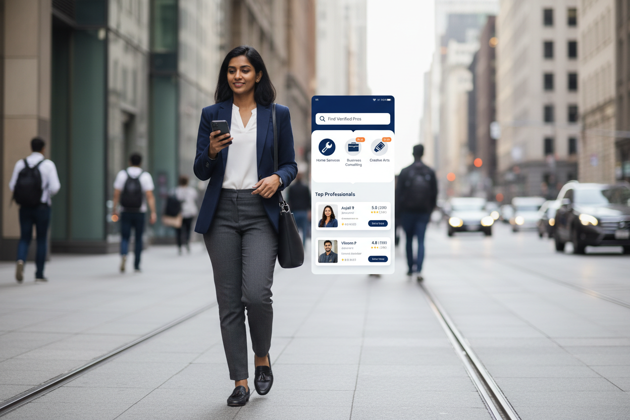NexSara Mobile Apps - Find the Right Professional — Faster